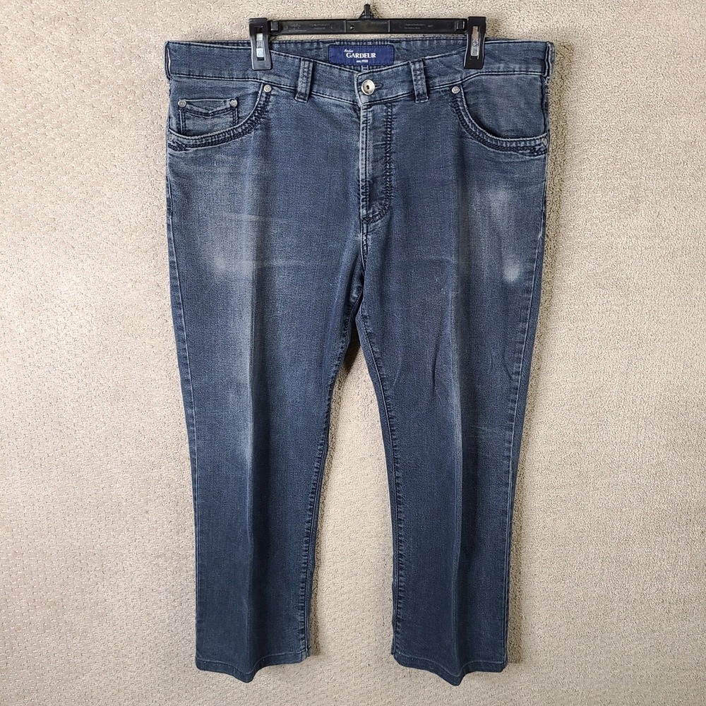 Atelier Gardeur Jeans‎ Mens 40x34 (38x26) Blue Nevio Regular Fit Denim Straight